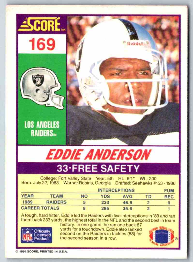 1990 Score Eddie Anderson