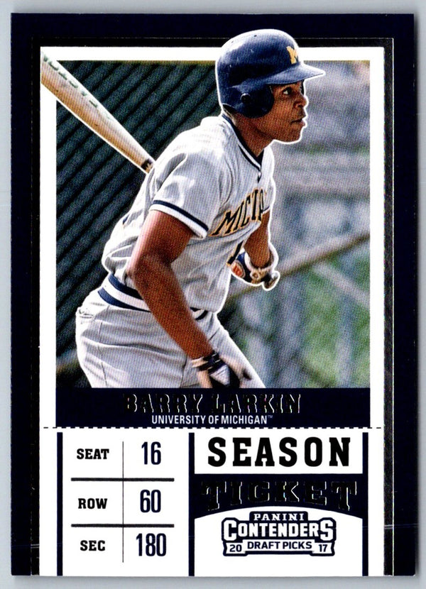 2017 Panini Contenders Draft Picks Barry Larkin #2A