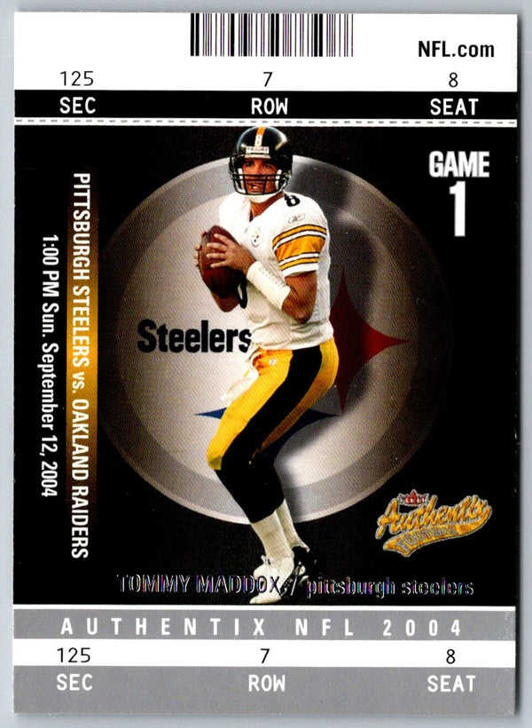 2004 Fleer Authentix Tommy Maddox #61