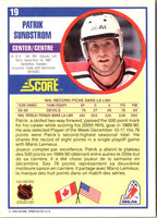 1990 Score Patrik Sundstrom #19