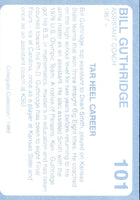 1989 Collegiate Collection North Carolina's Finest Bill Guthridge #101
