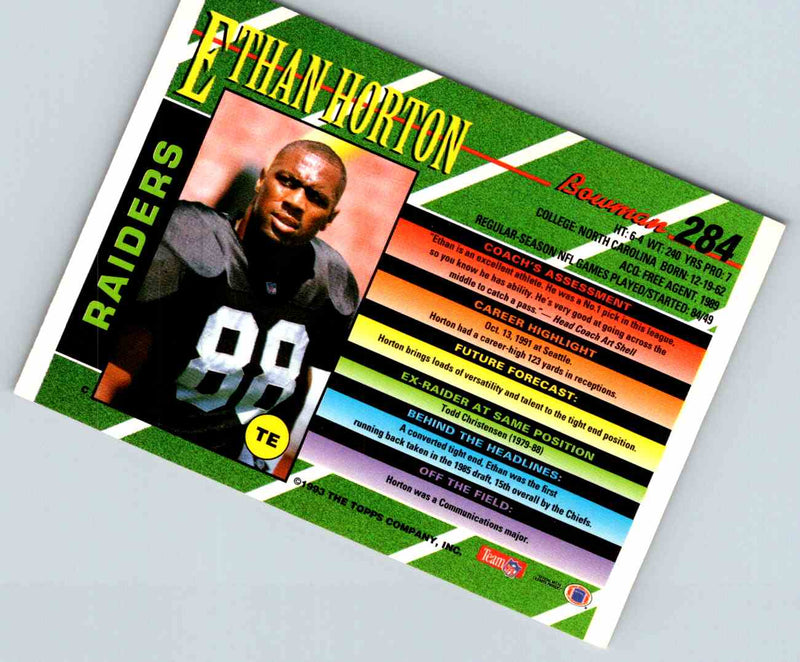 1993 Bowman Football Ethan Horton