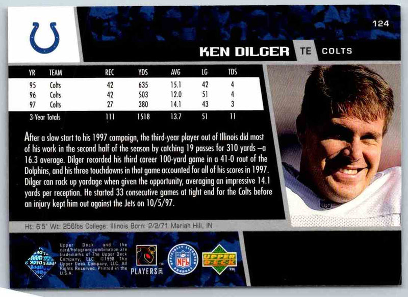 1998 Upper Deck Ken Dilger