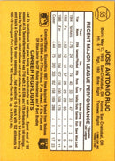 1987 Donruss Jose Rijo