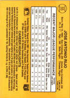 1987 Donruss Jose Rijo #55