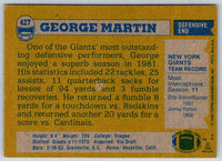 1982 Topps George Martin #427
