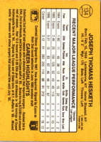 1987 Donruss Joe Hesketh #134