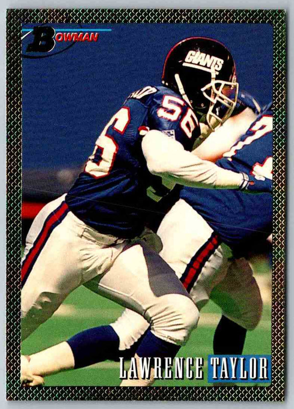 1993 Bowman Football Lawrence Taylor Foil #80