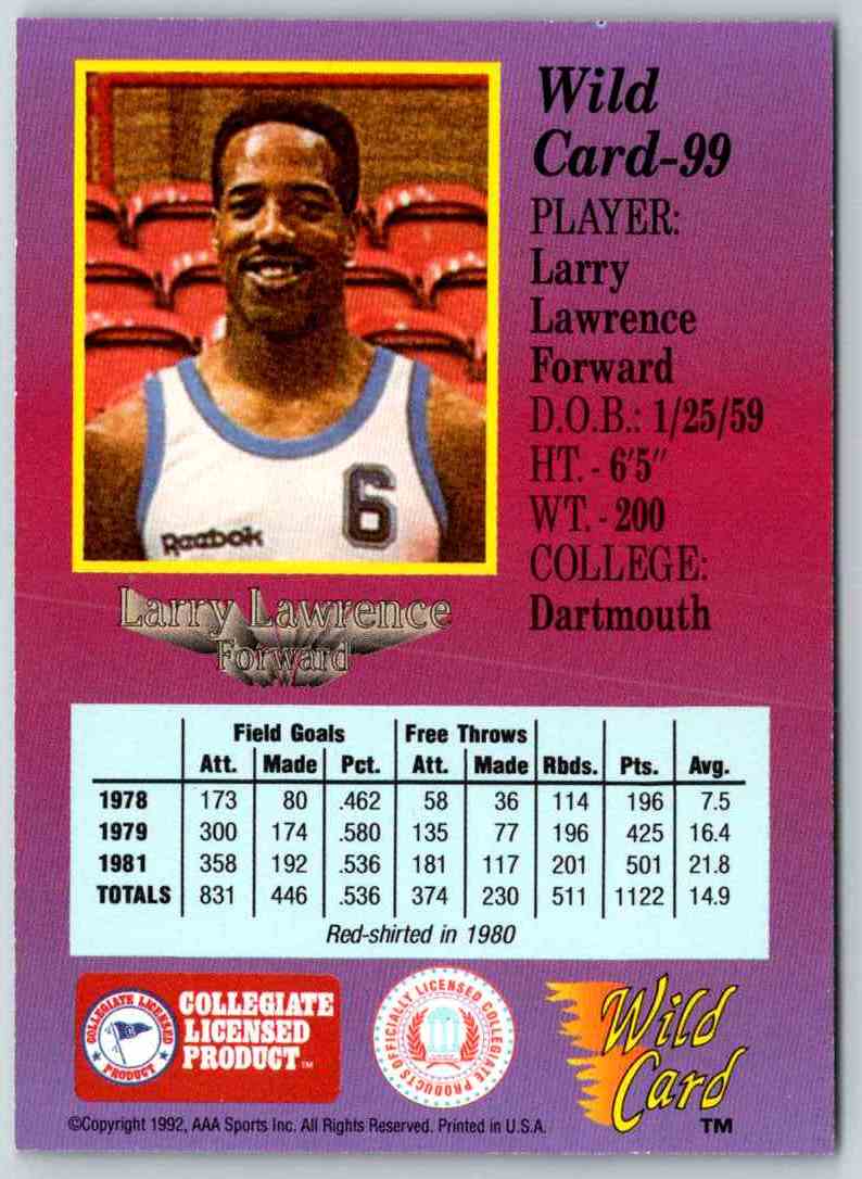 1991 WildCard Larry Lawrence