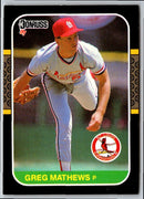 1986 Donruss The Rookies Greg Mathews
