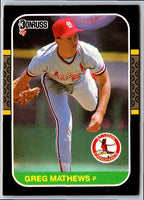 1986 Donruss The Rookies Greg Mathews #26