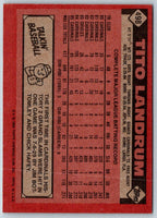 1986 Topps Tito Landrum #498