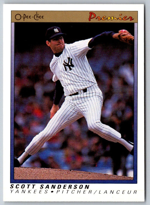 1991 O-Pee-Chee Premier Scott Sanderson #104