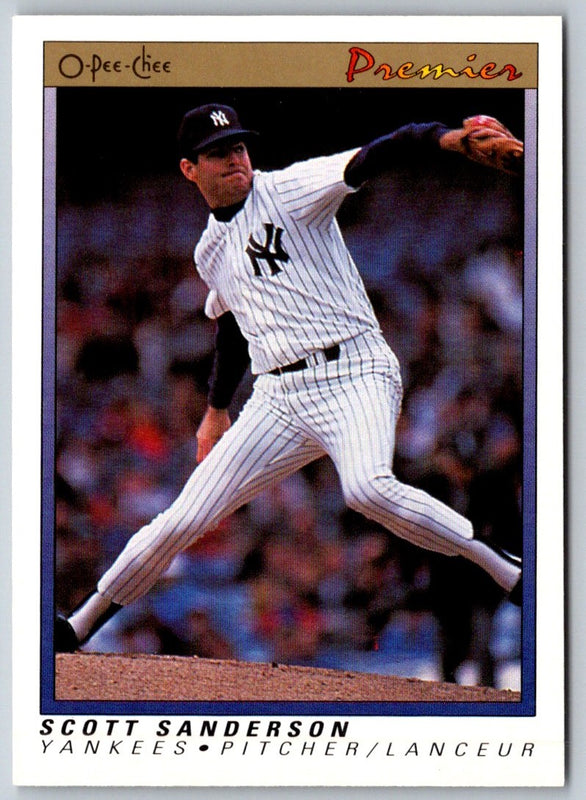1991 O-Pee-Chee Premier Scott Sanderson #104