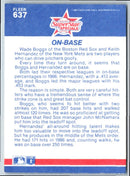 1987 Fleer Wade Boggs/Keith Hernandez