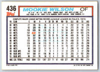 1992 Topps Mookie Wilson #436