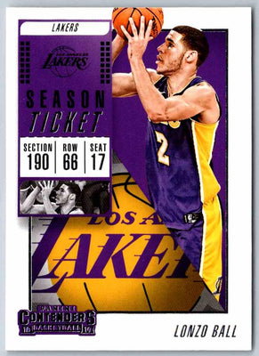 2018 Contenders Lonzo Ball #20