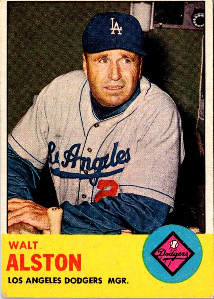 1963 Topps Walt Alston