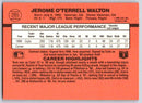 1990 Donruss Jerome Walton 2