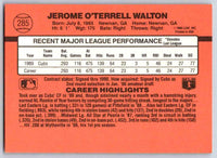 1990 Donruss Jerome Walton 2 #285