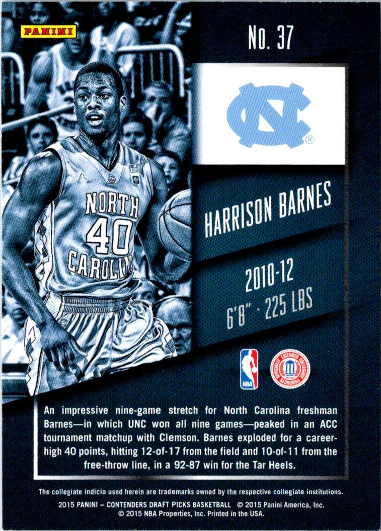 2014 Panini Totally Certified Harrison Barnes