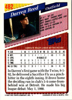1993 Topps Gold Darren Reed #482