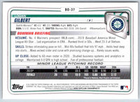 2020 Bowman Draft Logan Gilbert #BD-37