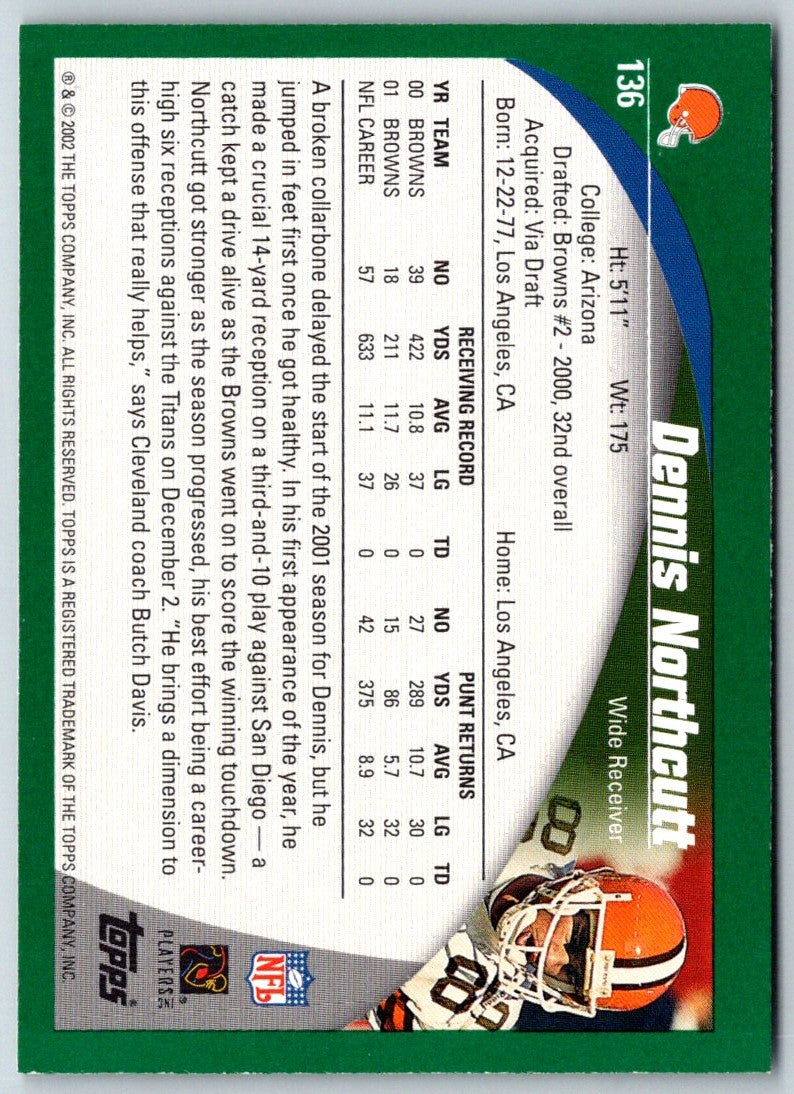 2002 Topps Dennis Northcutt