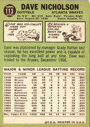 1967 Topps Dave Nicholson