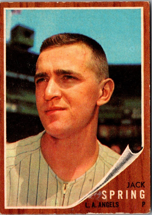 1962 Topps Jack Spring #257 Rookie VG-EX