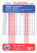 1987 Fleer Limited Edition Mike Scott