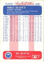 1987 Fleer Limited Edition Mike Scott #38