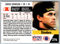 1991 Pro Set David Johnson #276 Rookie