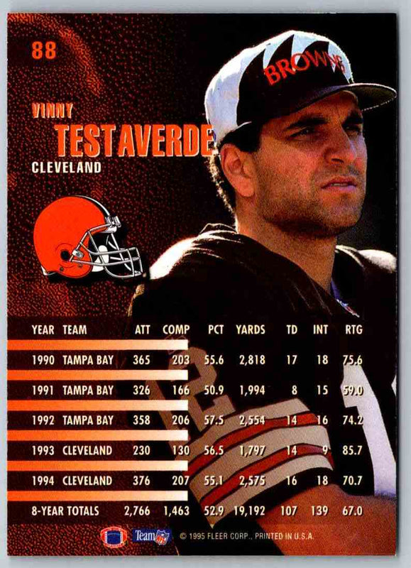 1995 Fleer Vinny Testaverde #88