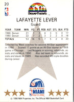 1990 Hoops Lafayette Lever #20