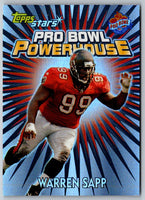 2000 Topps Stars Pro Bowl Powerhouse Warren Sapp #PB2