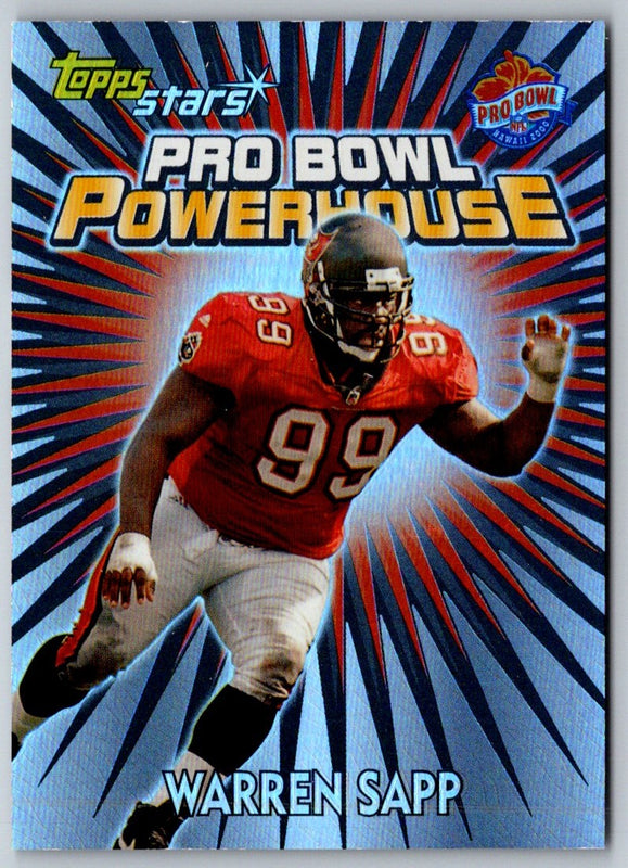 2000 Topps Stars Pro Bowl Powerhouse Warren Sapp #PB2