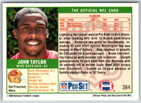 1989 NFL Proset John Taylor #384