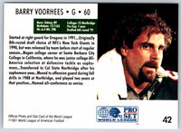 1991 Proset World League Barry Voorhees #42