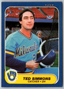 1986 Fleer Ted Simmons