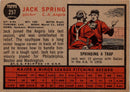 1962 Topps Jack Spring