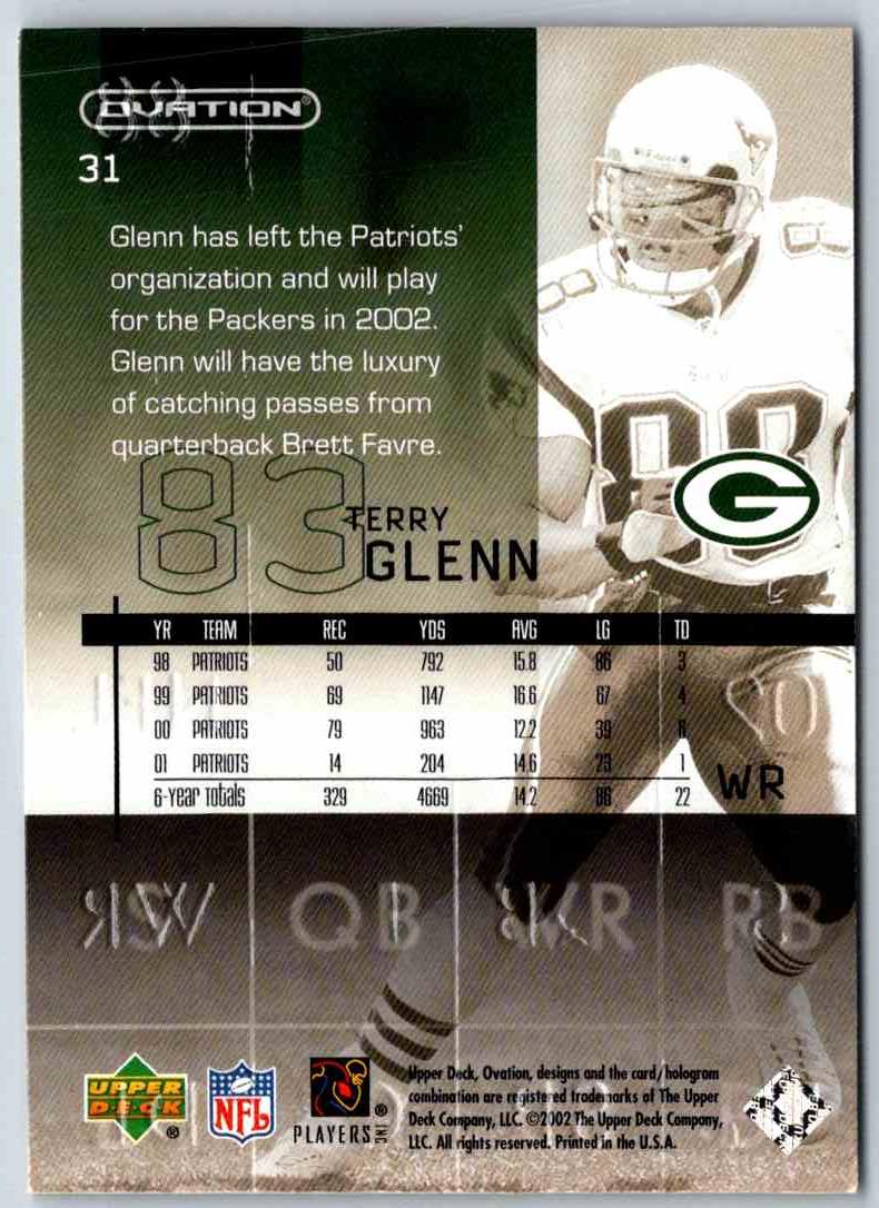 1998 Upper Deck Terry Glenn