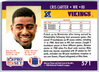 1990 Proset Cris Carter #571