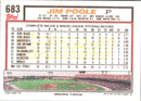 1992 Topps Jim Poole