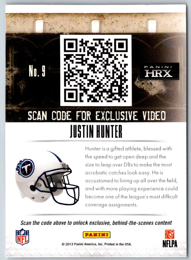 2013 Panini Prizm HRX Rookies Justin Hunter