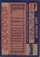 1984 Topps Mike Krukow #633
