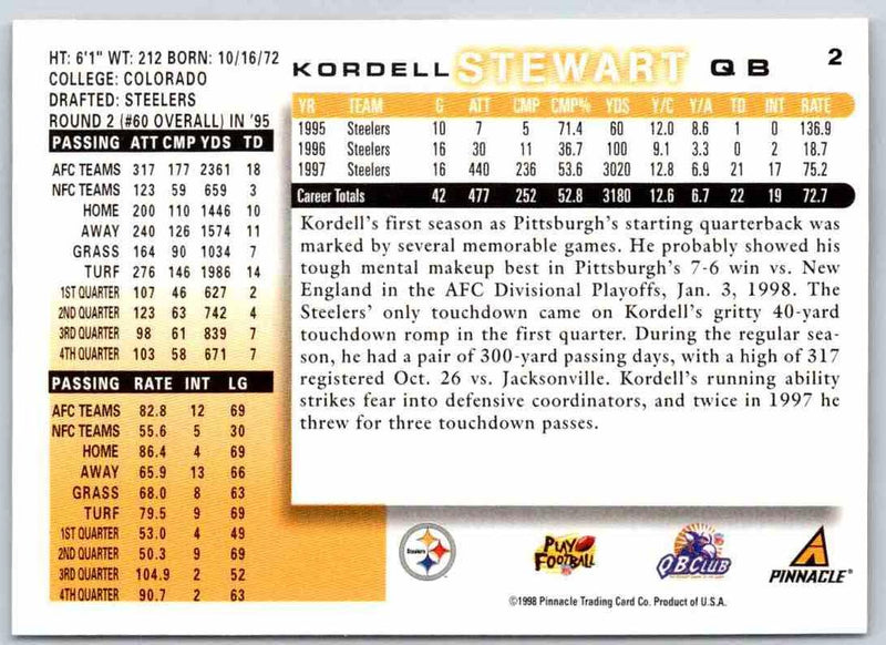 1998 Edge Kordell Stewart