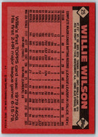 1986 Topps Willie Wilson #25