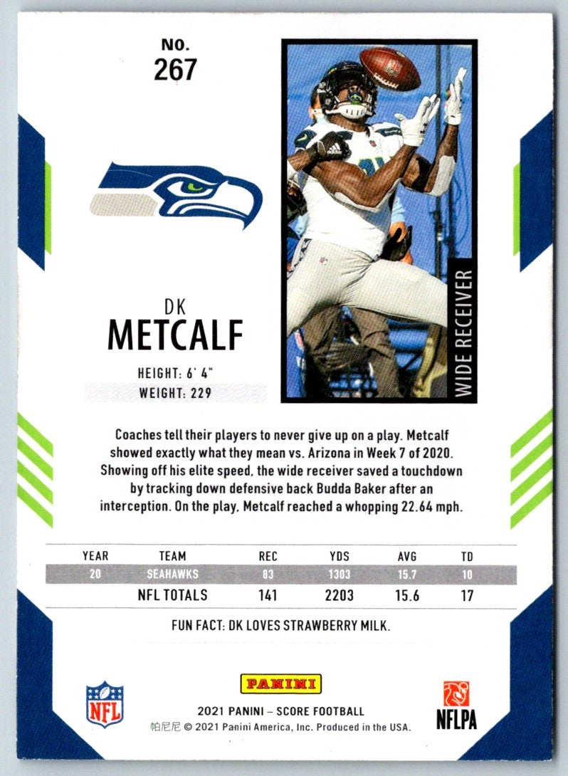 2021 Score Scorecard DK Metcalf