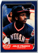 1986 Fleer Julio Franco